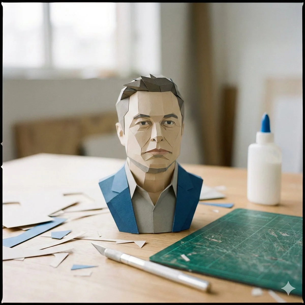 Crafted Elegance: The Papercraft Bust Experience