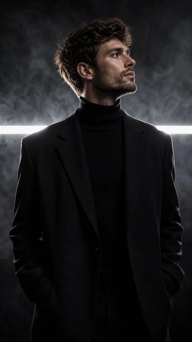 Crafting a Luxurious Editorial Portrait of a Handsome Man