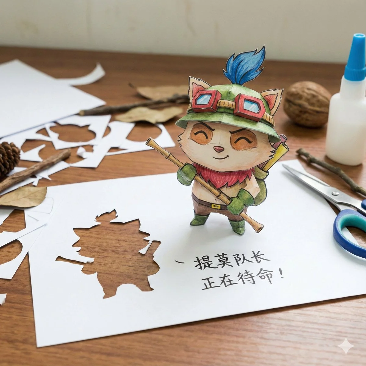Crafting Adventure: Luffy Comes to Life in Paper Art!