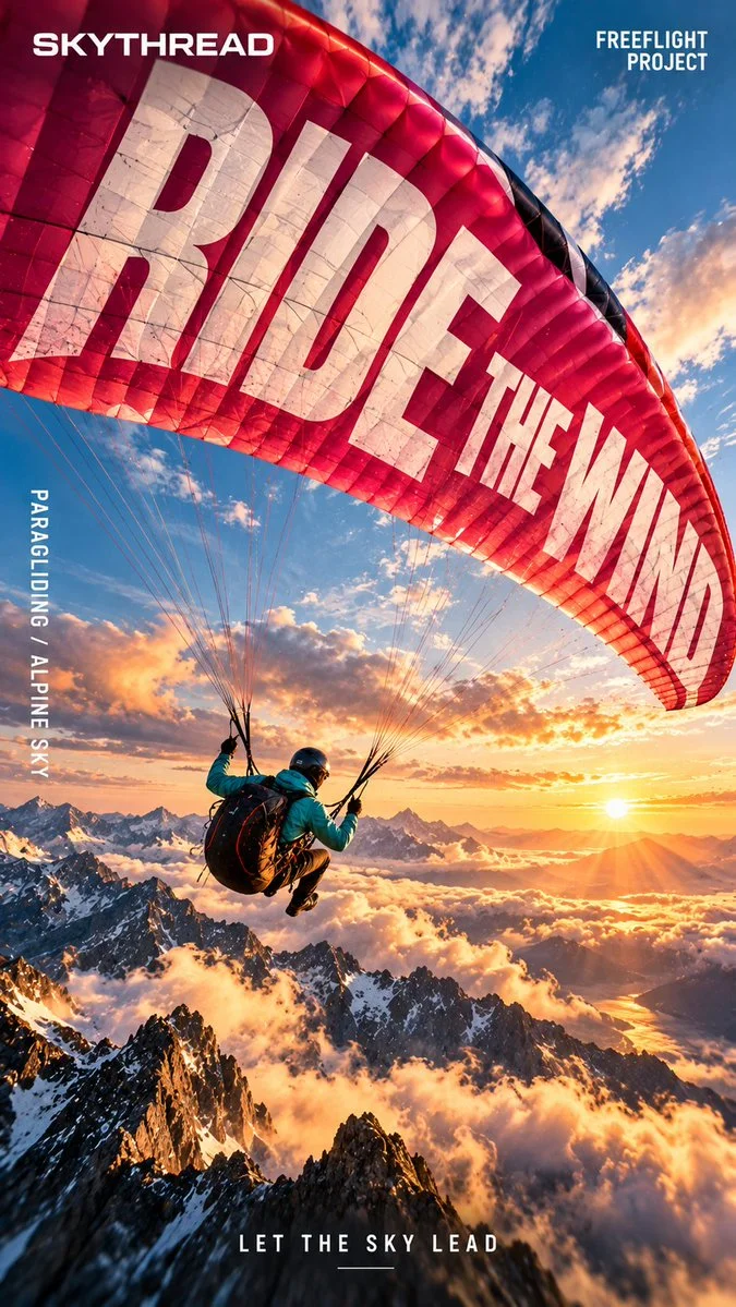 Create a Cinematic Adventure Sports Poster with Bold Typography
