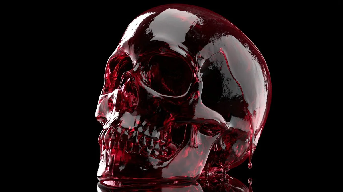 Crimson Liquid Masterpiece: A Sculptural Marvel