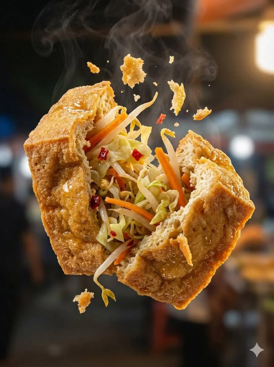 Crispy Martabak in Mid-Air: A Culinary Delight