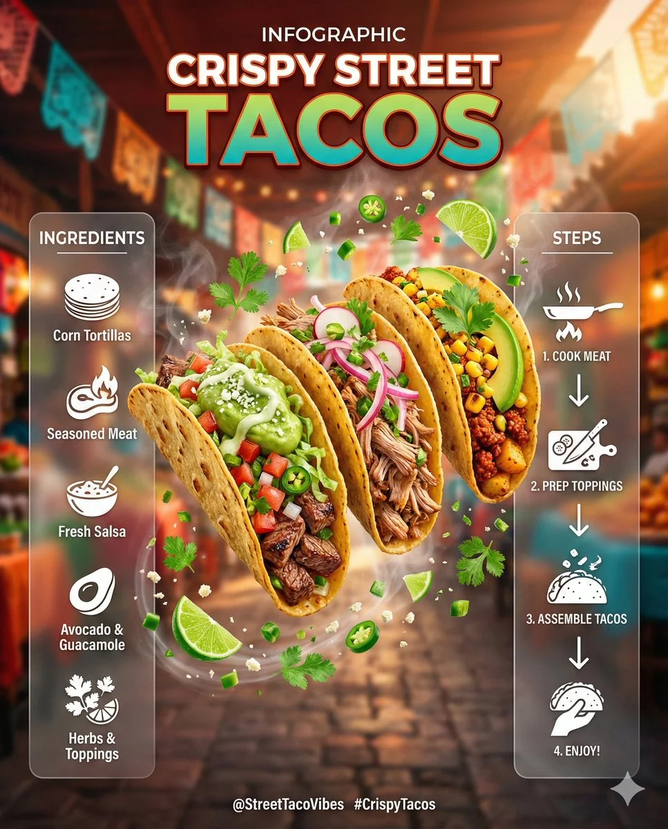 Crispy Taco Temptation: A Culinary Infographic