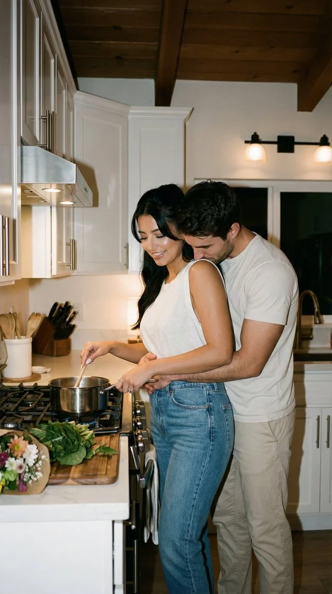 Culinary Love: A Cozy Kitchen Moment