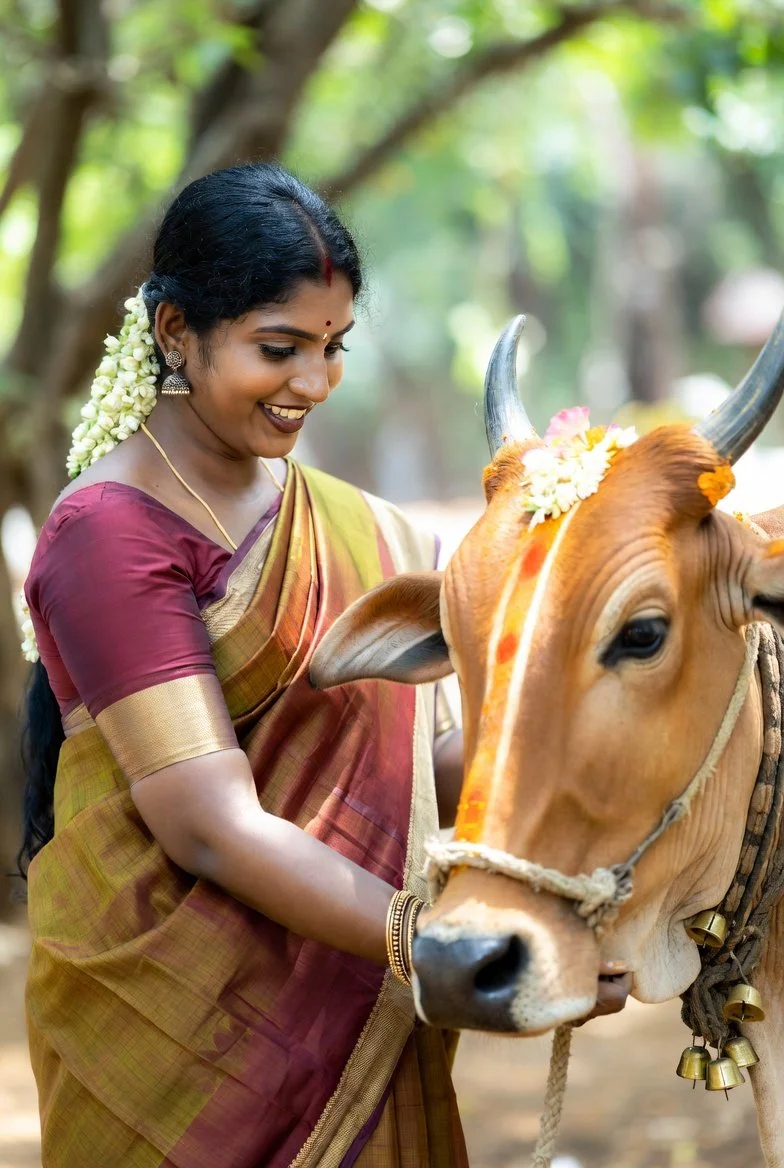 Cultural Harmony in Pongal Portraits