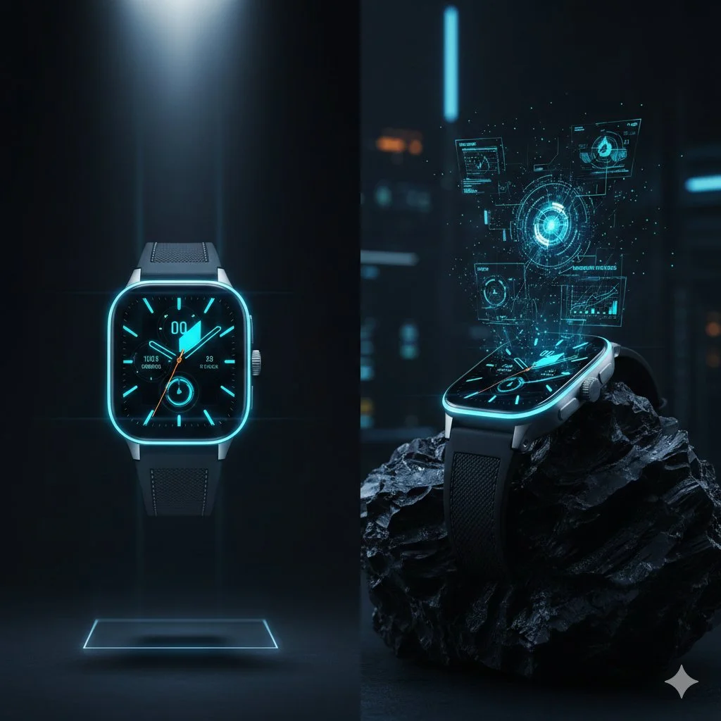 Cyber-Luxury Unleashed: The Titanium Smartwatch