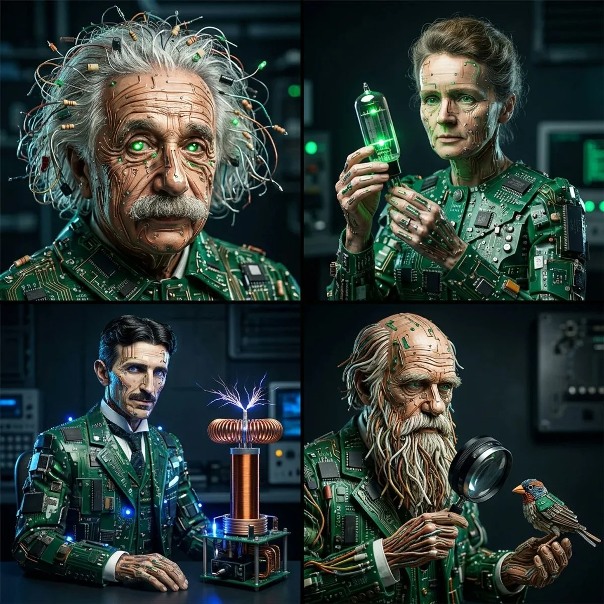 Cybernetic Portraits of Scientific Minds