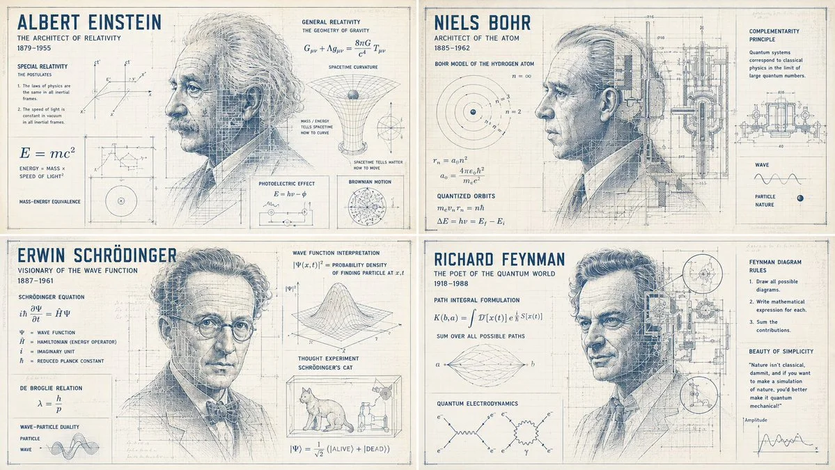 Da Vinci style anatomy merges with engineering schematics for a physicist