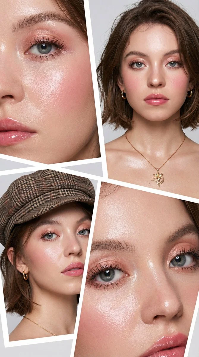 Dazzling Duo: Sweeney & Armas in Glamorous Collage