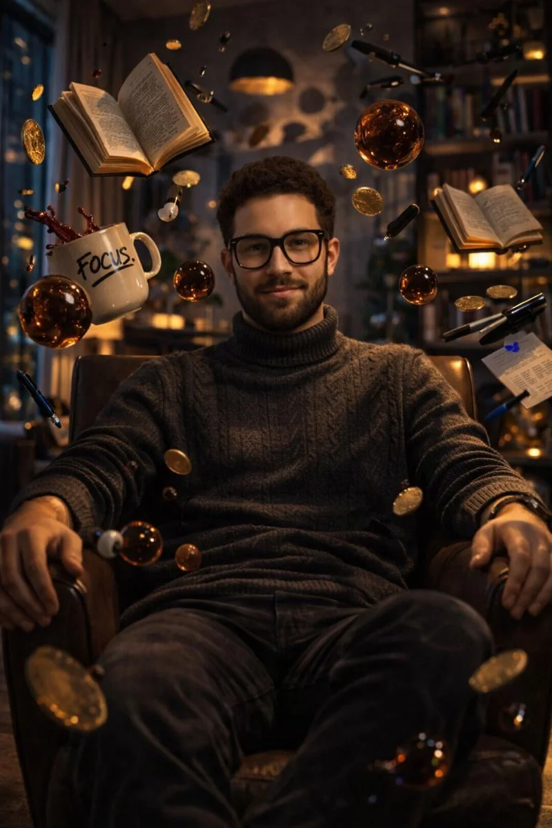 Defying Gravity: A Surreal Cinematic Portrait