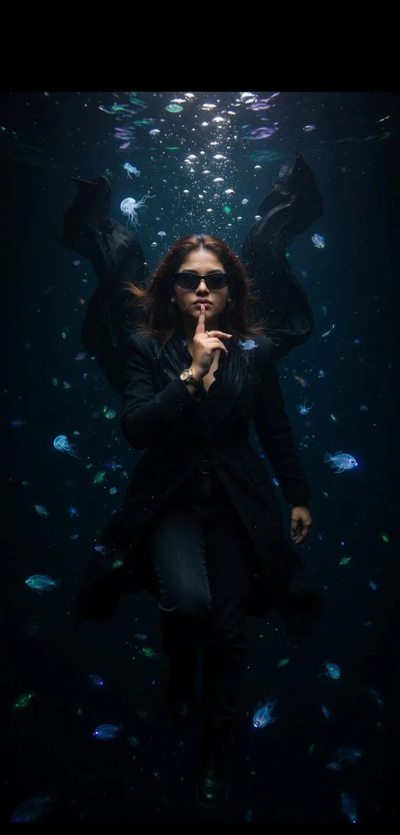 Descent into the Bioluminescent Abyss