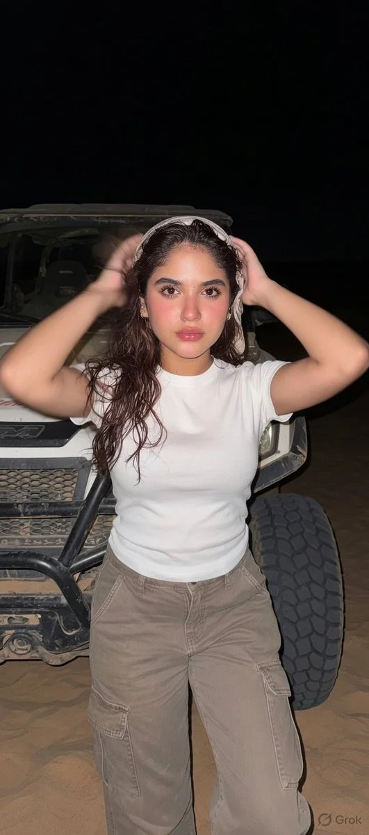 Desert Flash: Midnight Candid in Motion