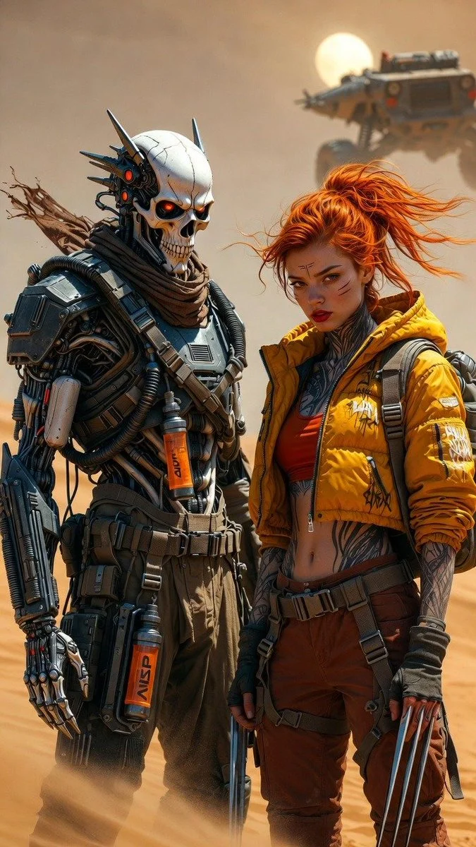 Desert Warriors Amid Sand and Shadows