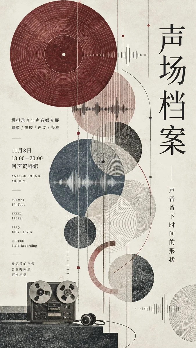 Designing a Geometric Editorial Poster with Refined Visual Rhythm