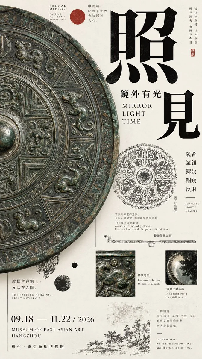 Designing a High-Impact Oriental Exhibition Poster with Asymmetrical Layouts