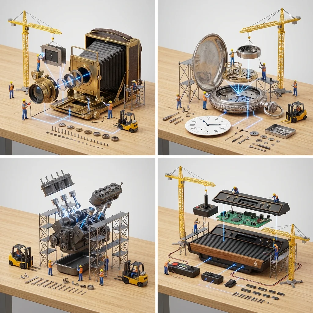 Disassembled Dreams: A Miniature Tech Workshop