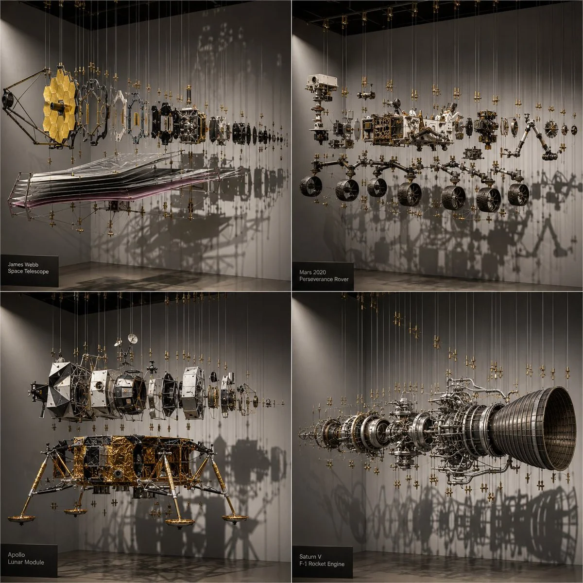 Disassembled Wonders: The Art of Mechanical Complexity