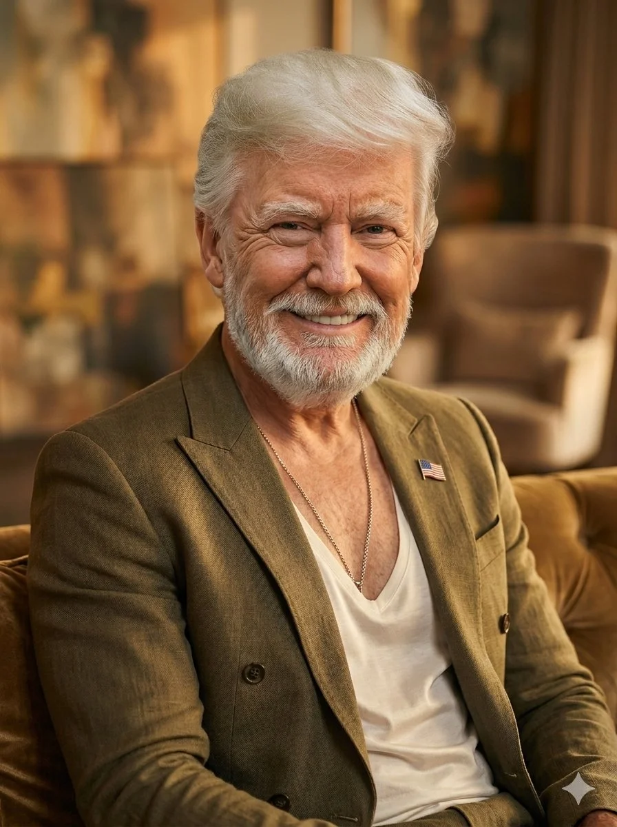 Distinguished Elder Statesman: Photorealistic Portrait of Donald Trump