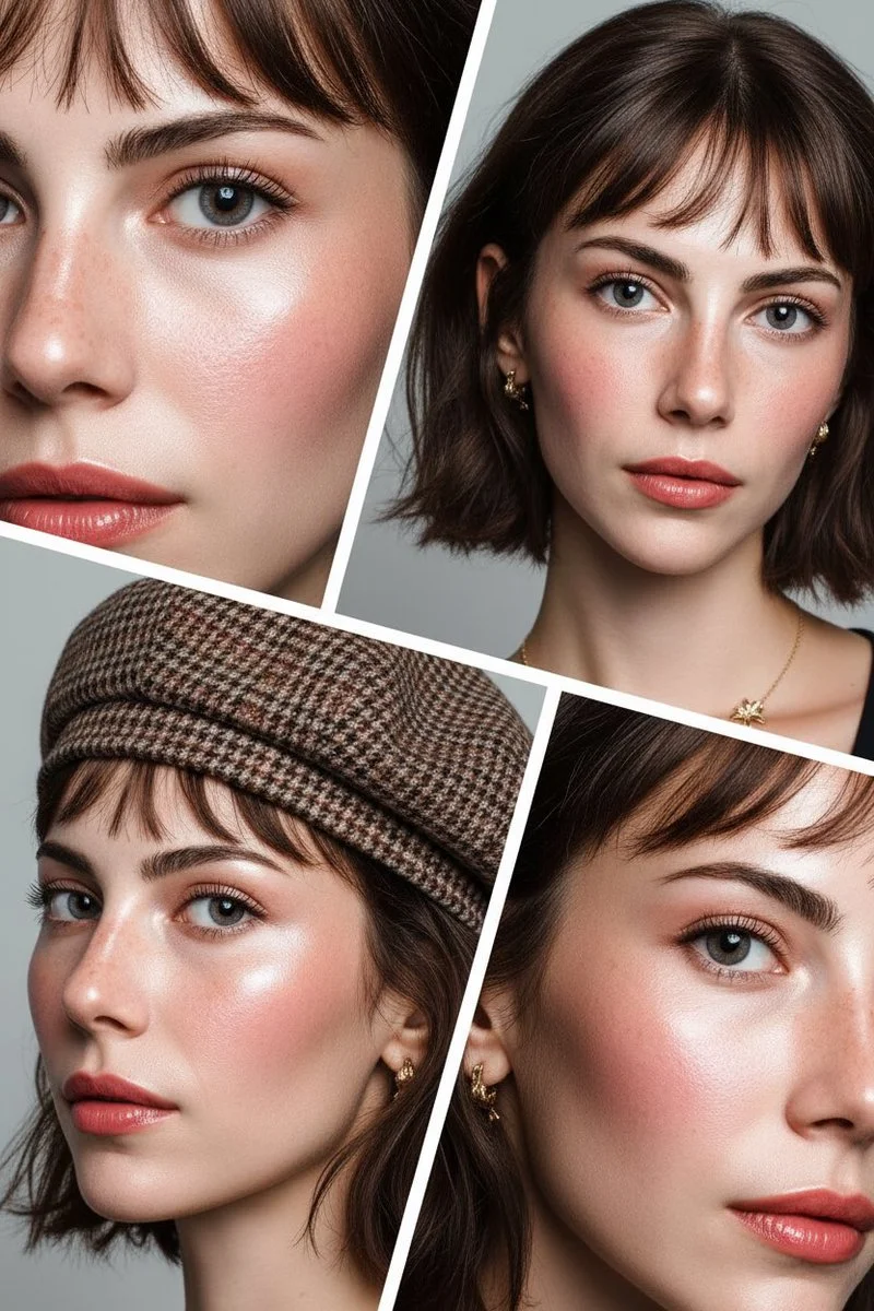 Doll-like Glam: A Beauty Editorial Collage