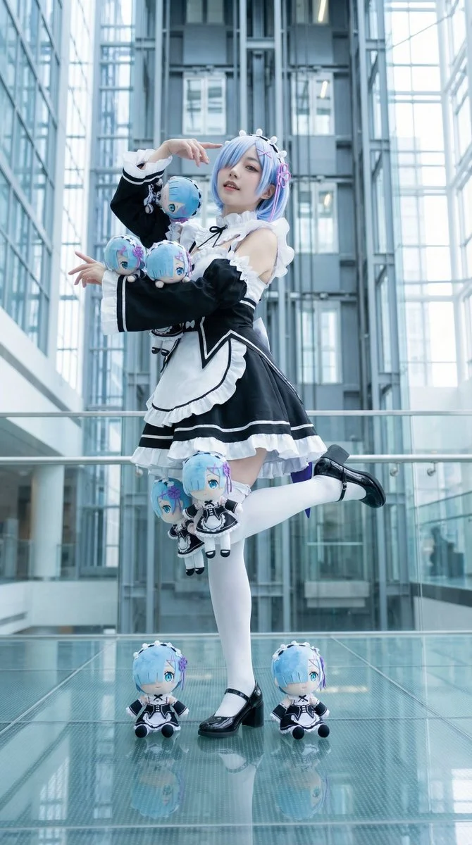 Dominating the Frame Amidst Plush Companions