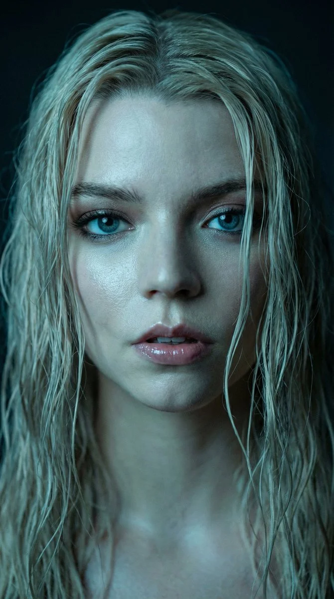 Dramatic Close-Up: Anya Taylor-Joy in Stunning Detail