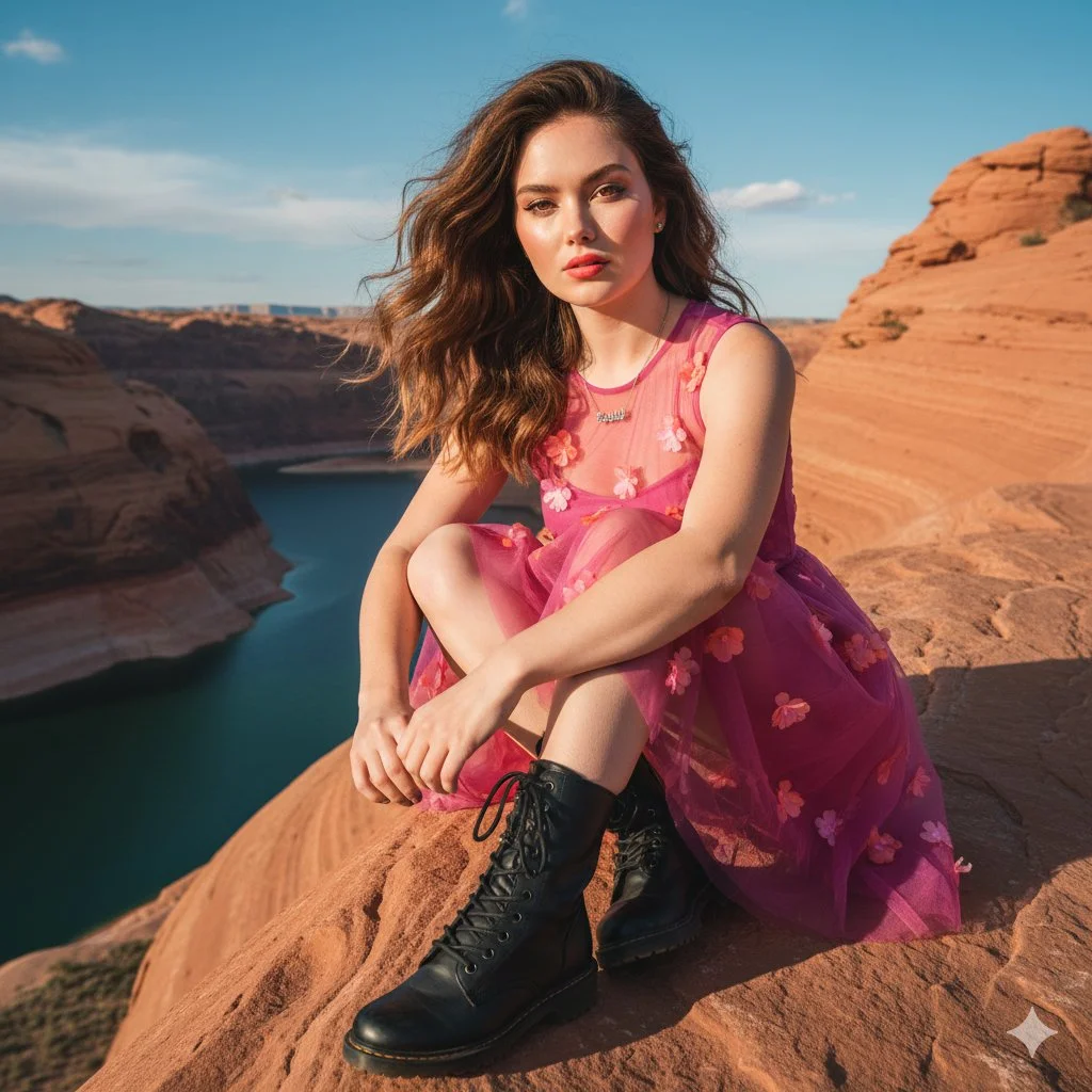 Dreamscape Elegance: A Canyon Muse