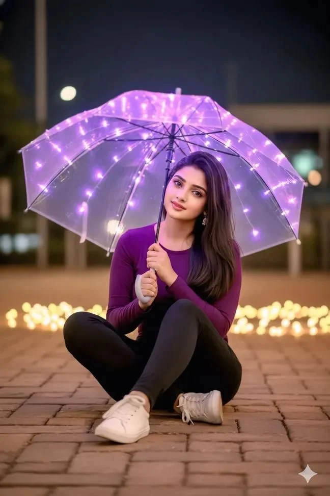 Dreamy Illumination: A Serene Night Under the Stars