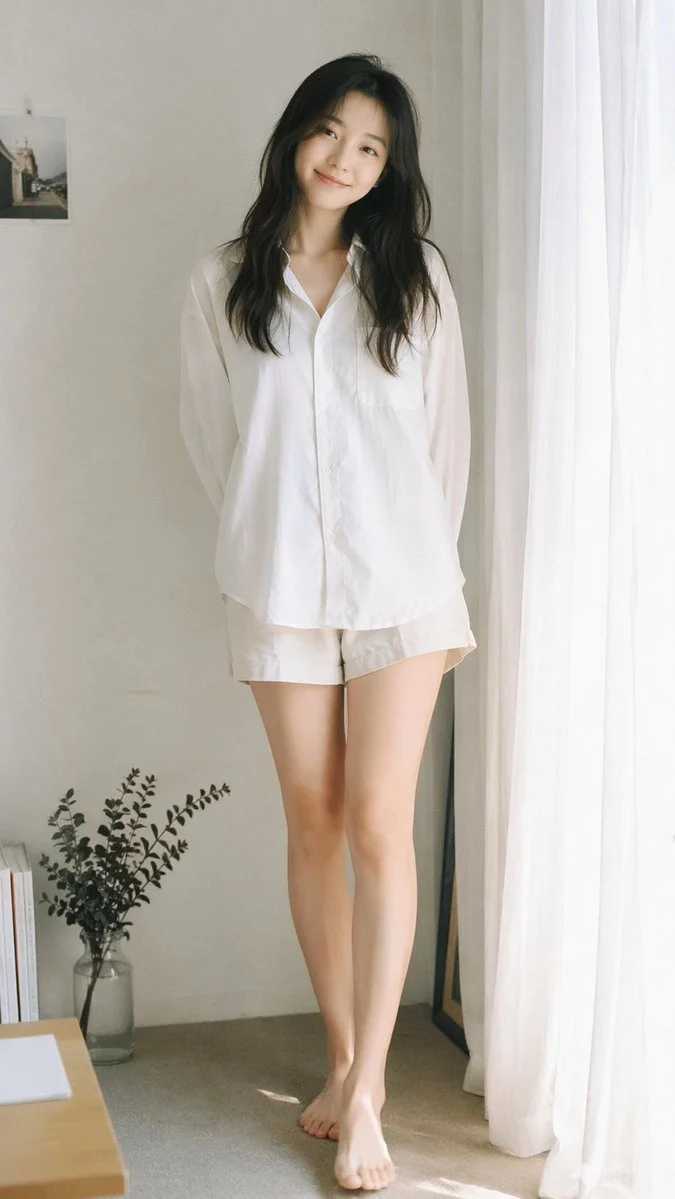 Dreamy Minimalist Indoor Portrait