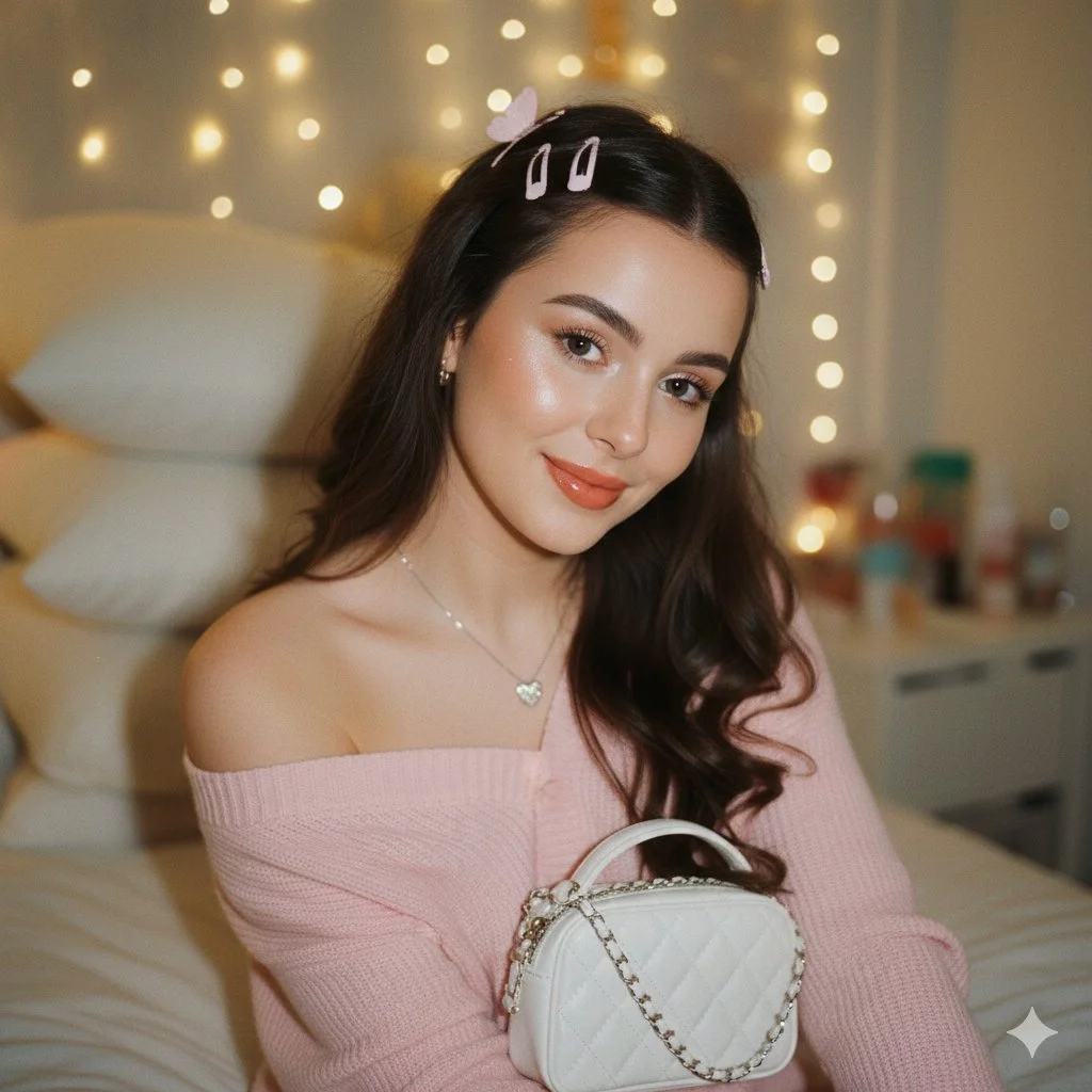 Dreamy Y2K Aesthetic in a Cozy Bedroom