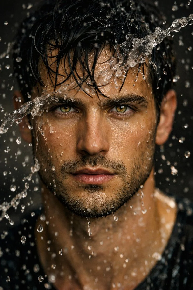 Drenched in Detail: A Portrait Beyond Time