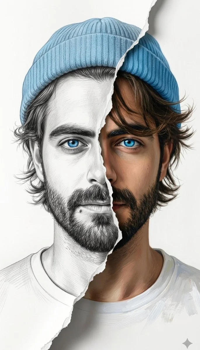 Duality of Portrait: A Fine Art Transformation