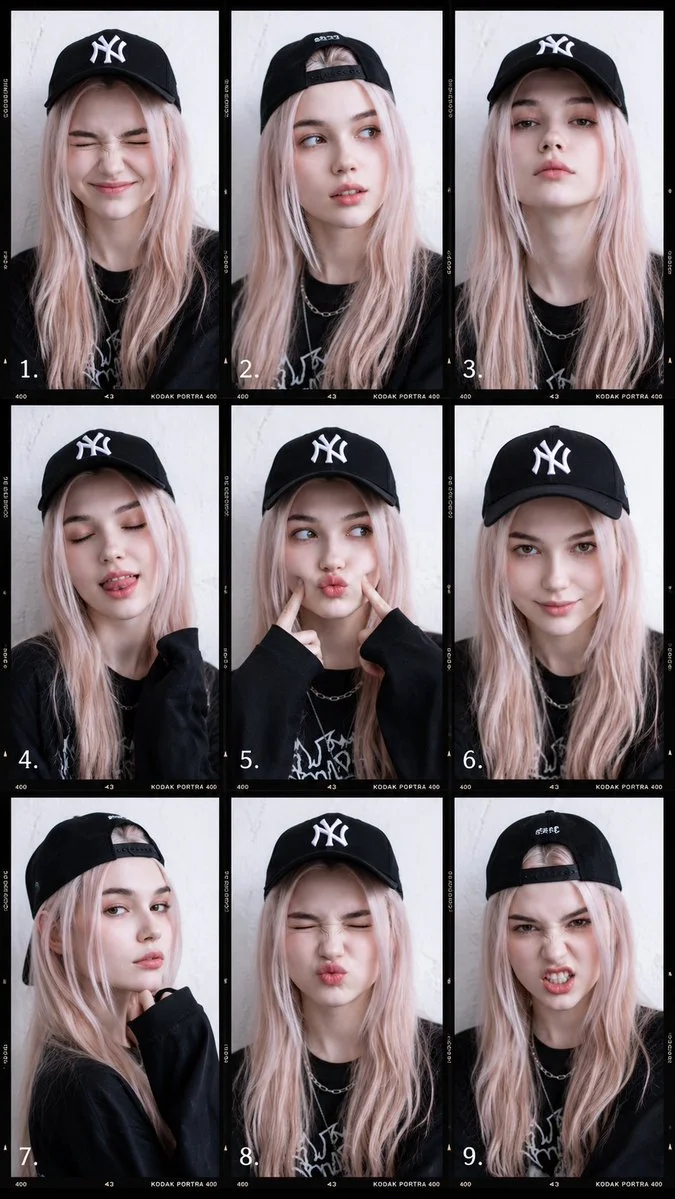 Dynamic Expressions in Streetwear: A Fashion Collage