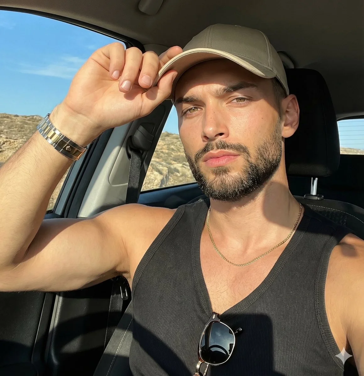 Dynamic Portrait of a Confident Young Man in Warm Natural Light