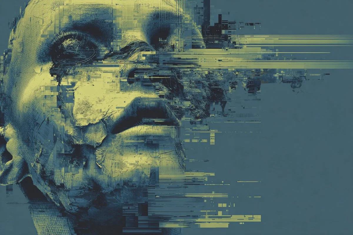 Dystopian Decay: A Glitchy Vision of the Future