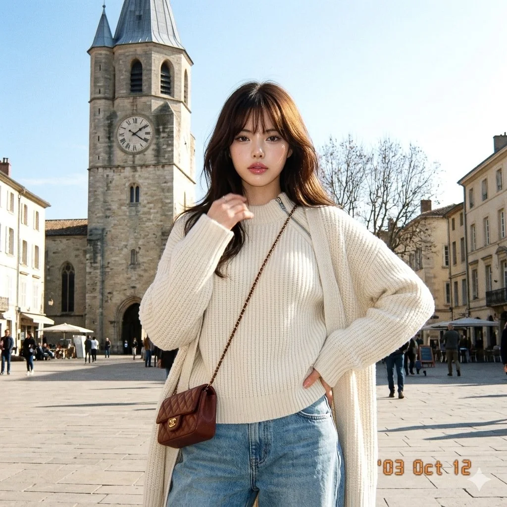 Early 2000s Urban Elegance in Natural Light