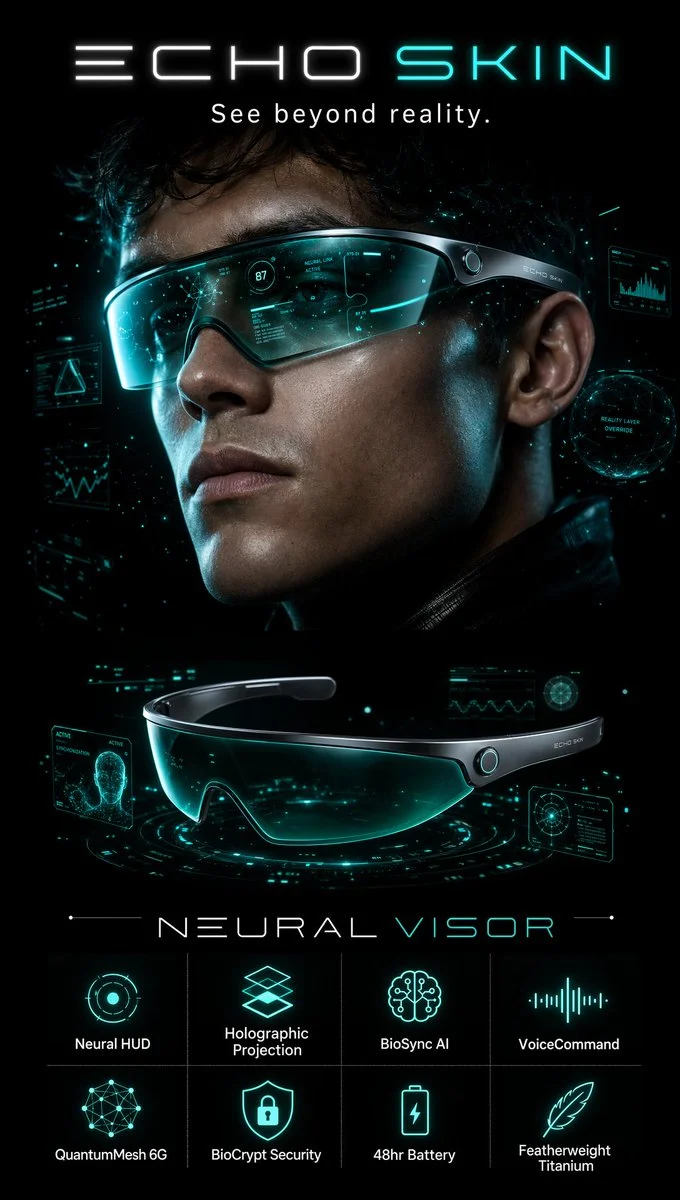 ECHO SKIN: The Future of Neural Visors Unveiled