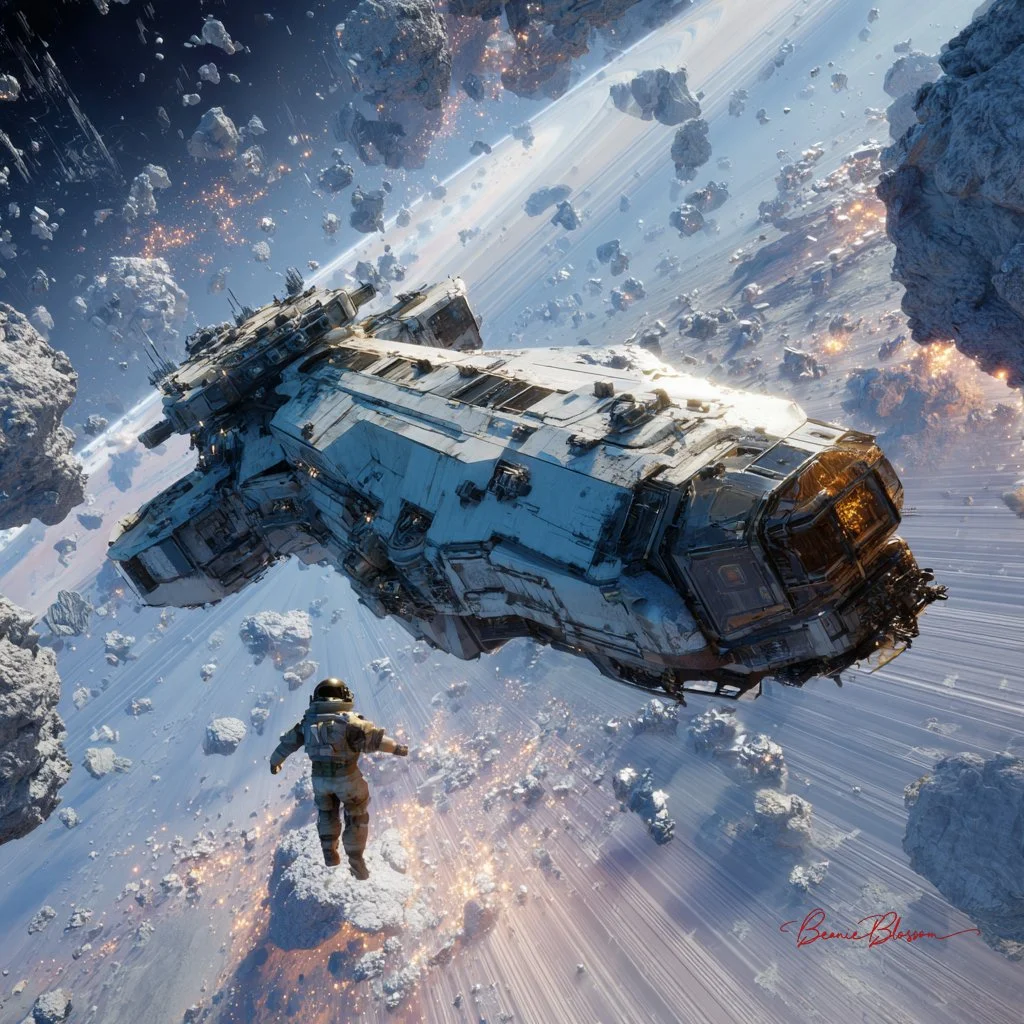 Echoes of Abandonment: A Salvage Freighter's Solitude