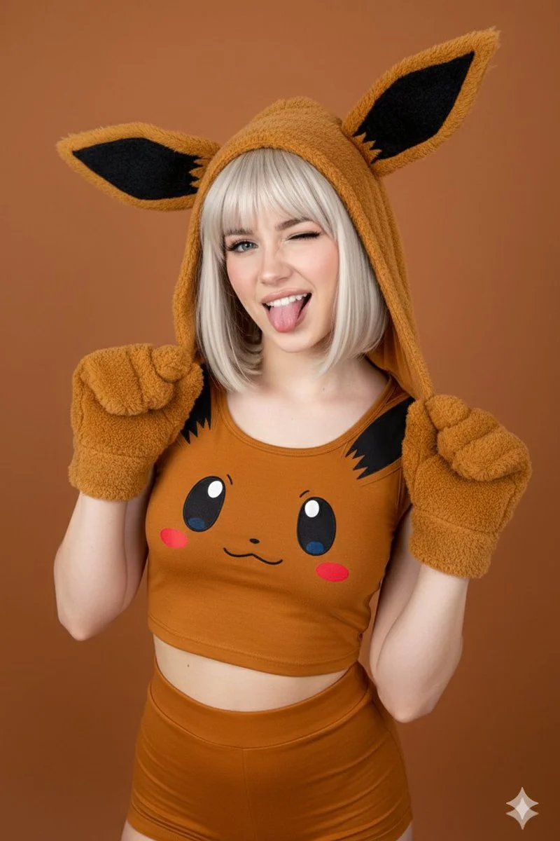 Eevee Enchantment: A Playful Cosplay Portrait