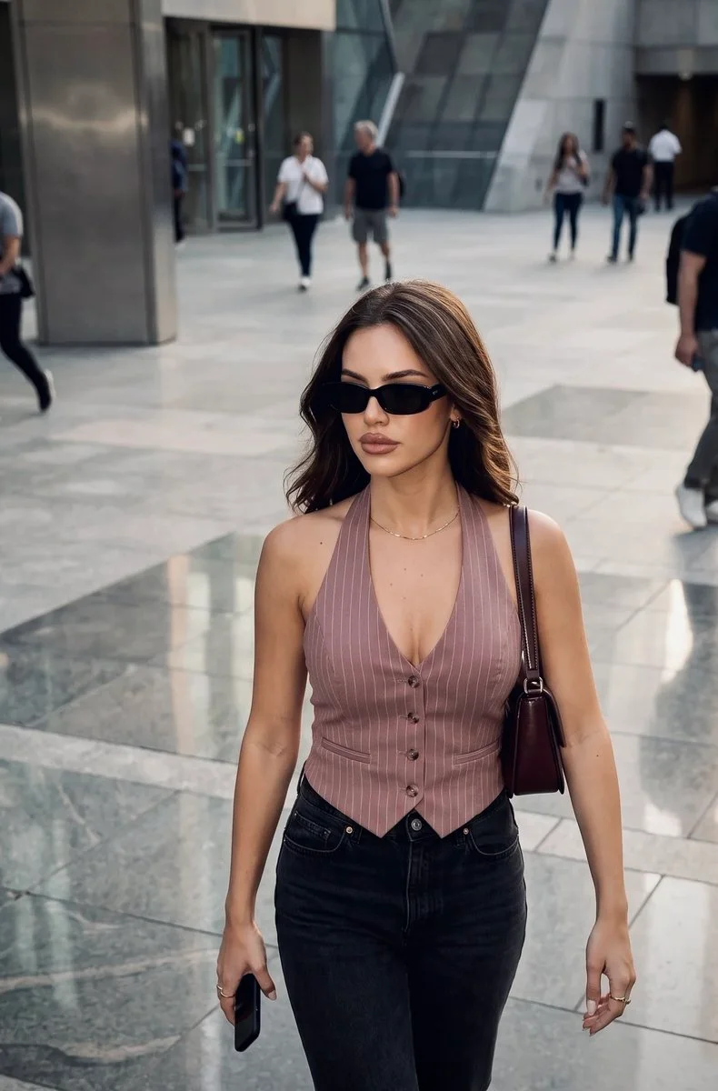 Effortless elegance captured with warm Kodak-inspired film tones.
