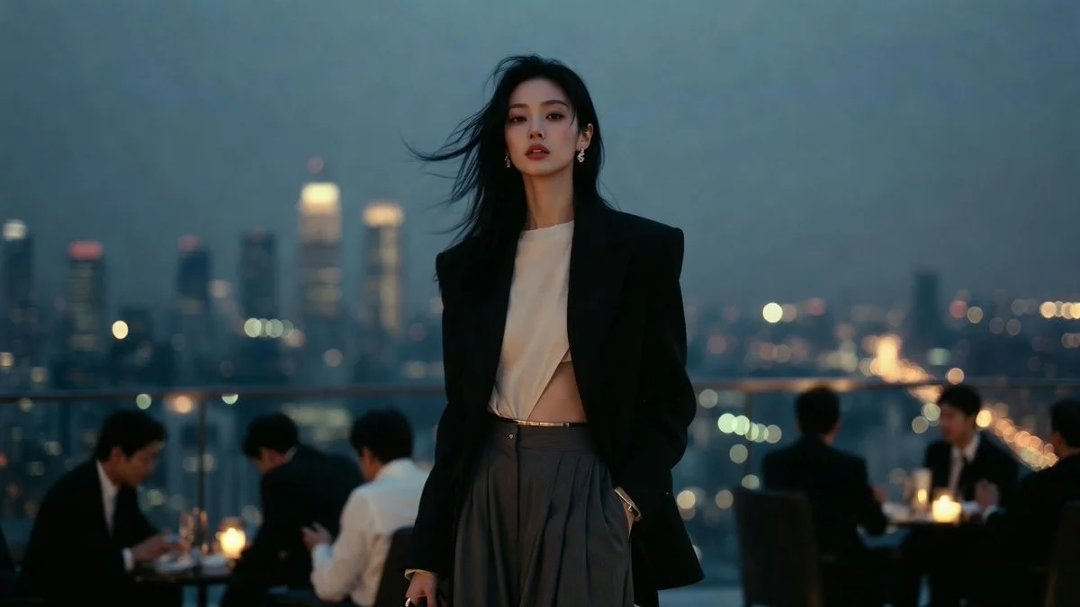 Elegance Above the City: A Portrait of Power