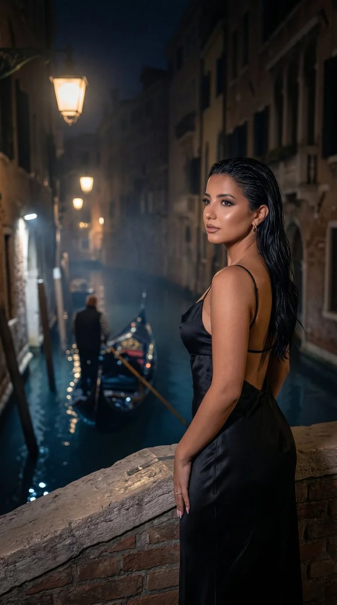 Elegance Amidst Venice's Shadows