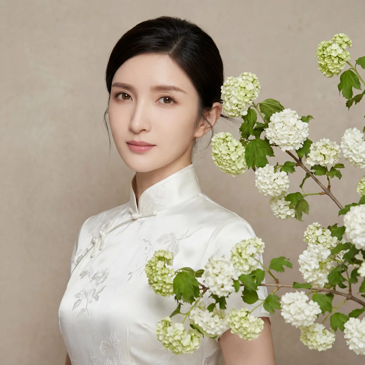 Elegance in Bloom: A Portrait of Serenity