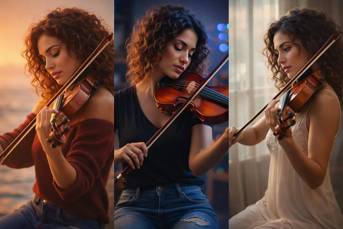 Elegance in Harmony: A Violinist's Portrait