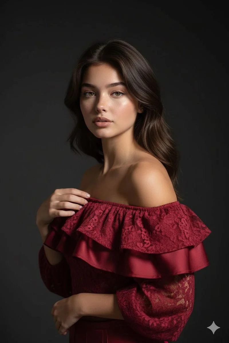 Elegance in Motion: A Crimson Dream