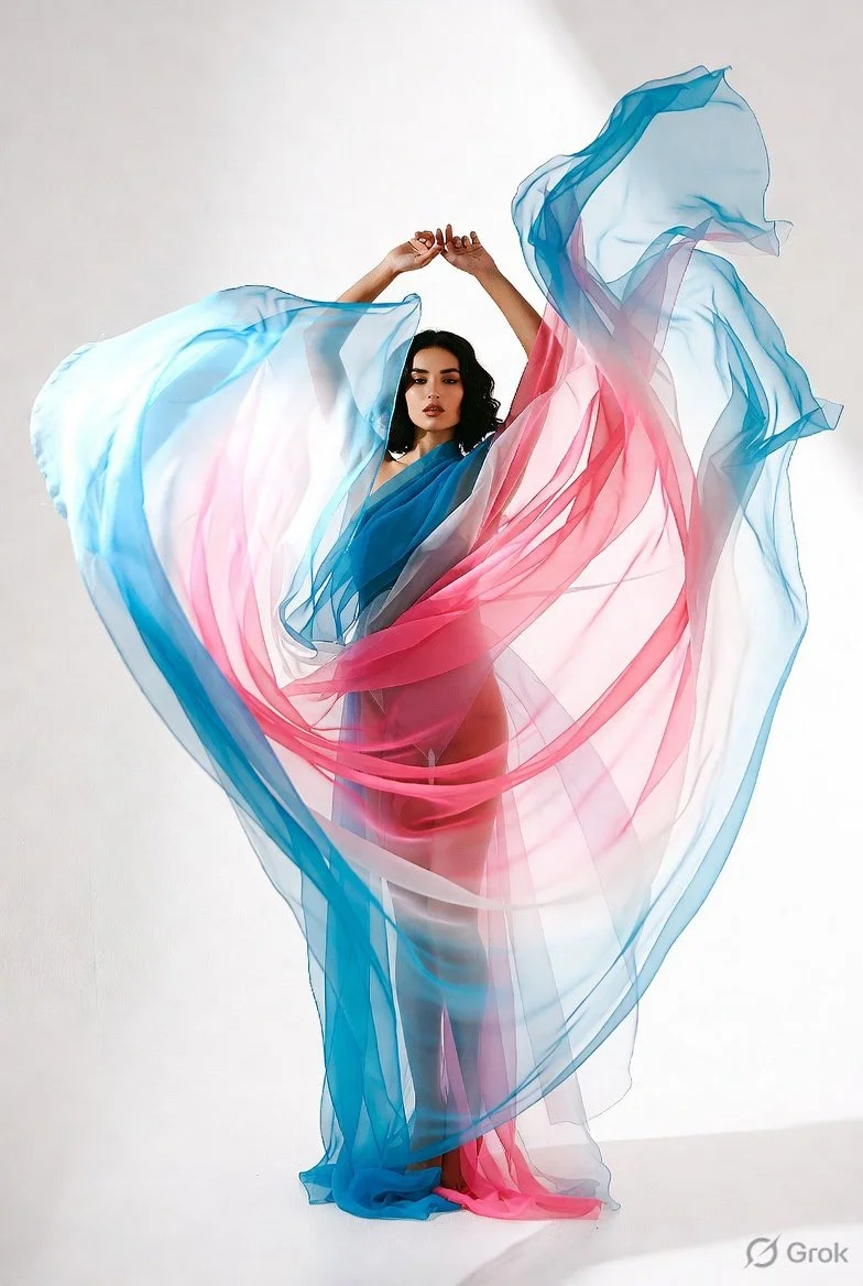 Elegance in Motion: A High-Fashion Moment