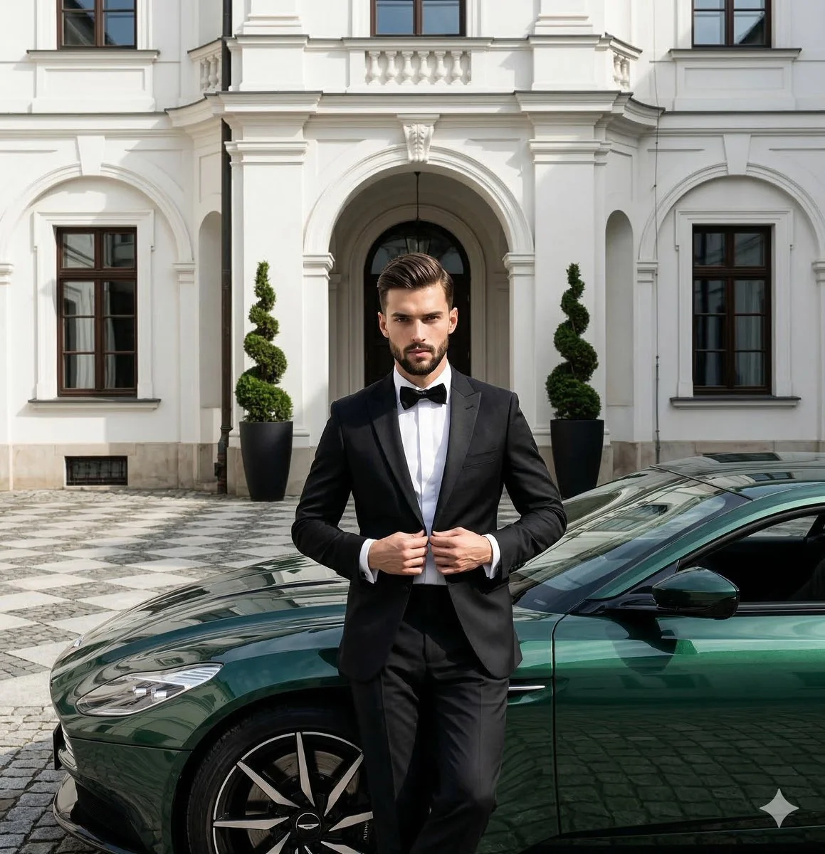 Elegance in Motion: A Luxurious Scene