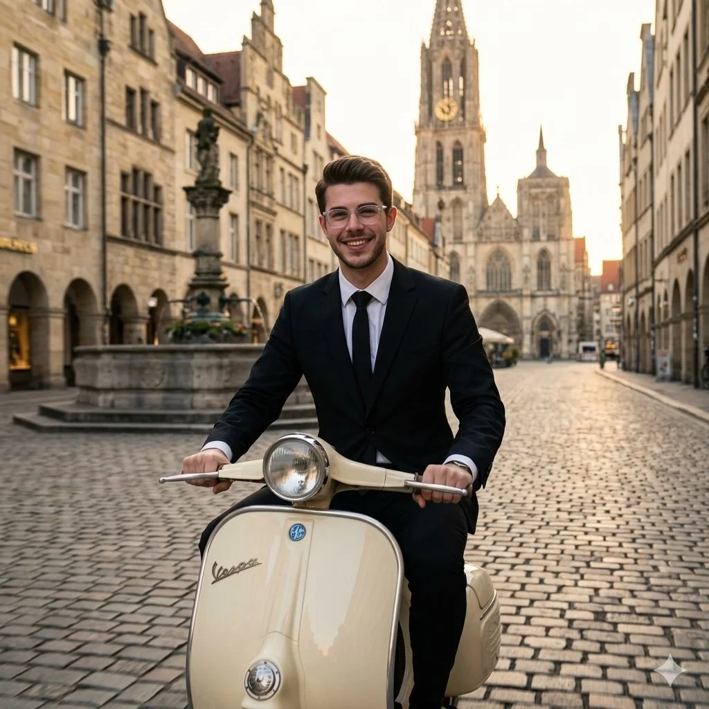 Elegance in Motion: A Vintage Scooter Adventure