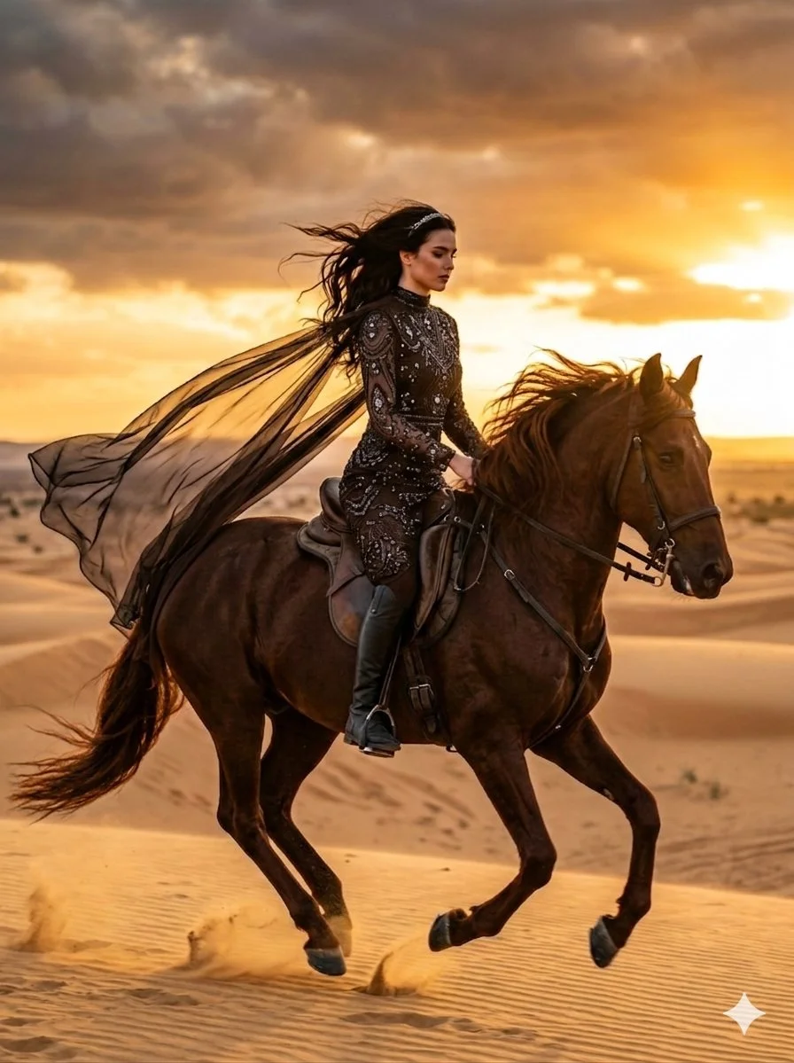 Elegance in Motion: The Desert Gallop