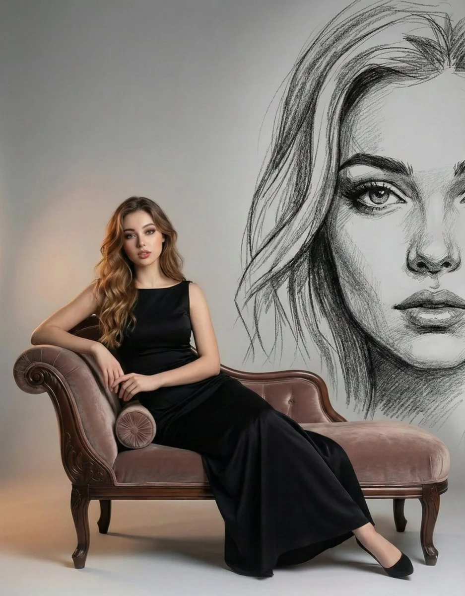 Elegance in Pixels: A Cinematic Portrait Unveiled