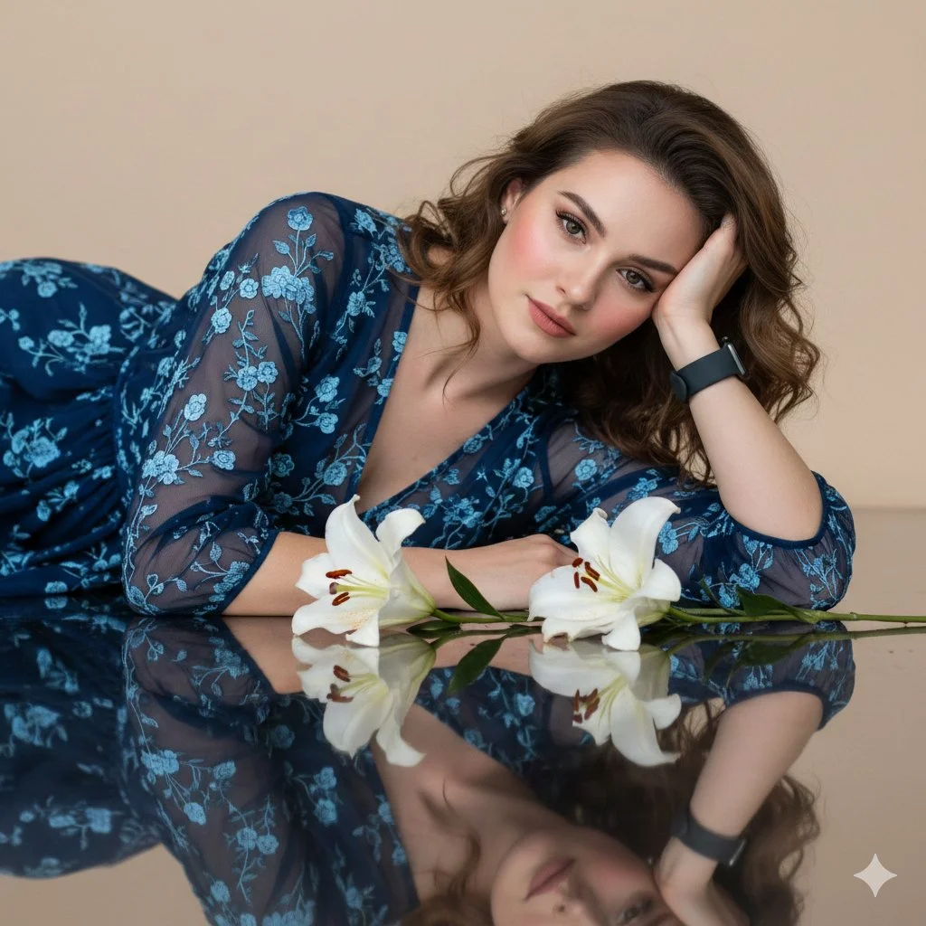 Elegance in Reflection: A Moment of Serenity